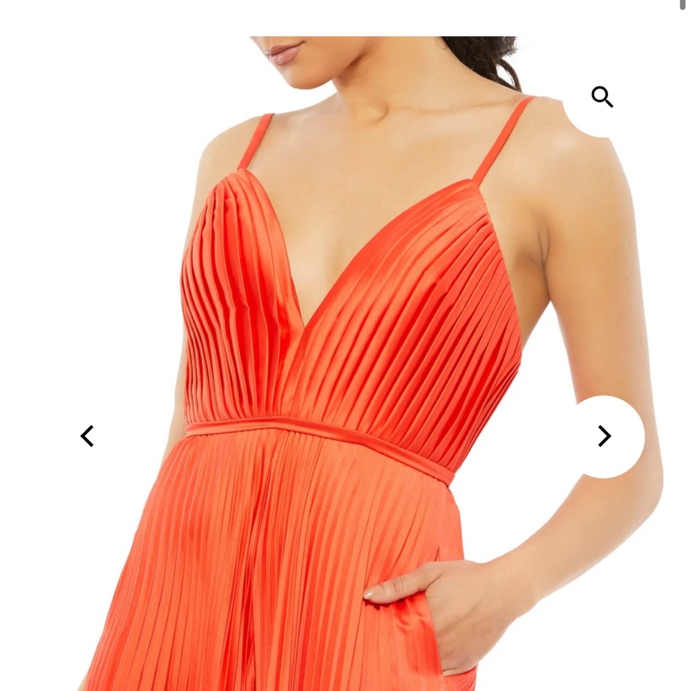 ✔️#73B/207)❤️ BNWT MAC DUGGAL JUMPSUIT #26319 IN SALMON